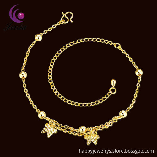 Jenia Jewellery Fashionable 18K Gold Plated Style Butterfly Charm Sexy Anklet Chain